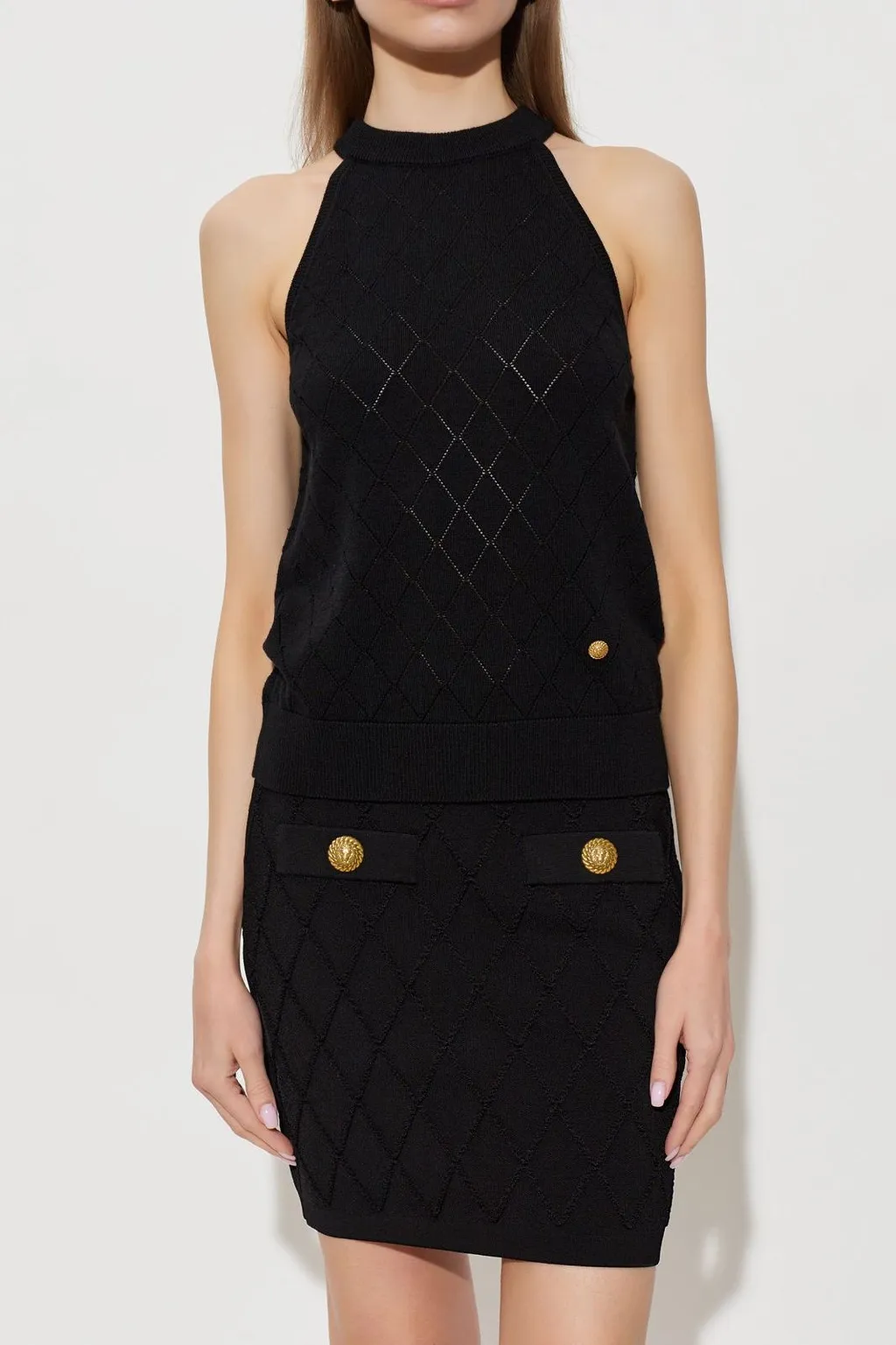 Balmain Sleeveless Knit Top