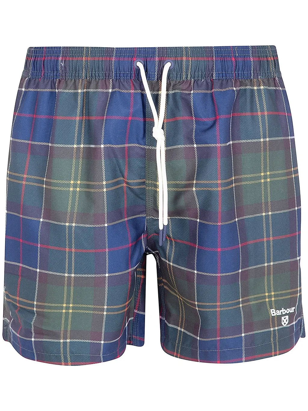 Barbour Checkered Drawstring Swim Shorts