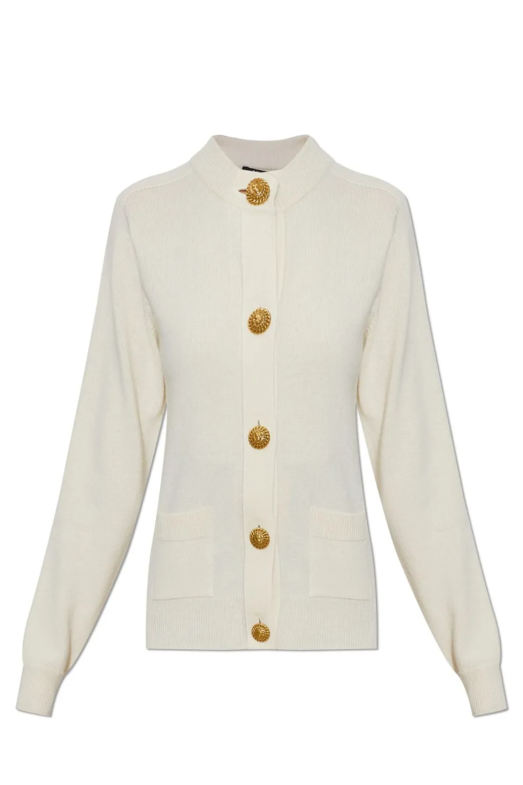 Balmain Button-Front Pocket Cardigan