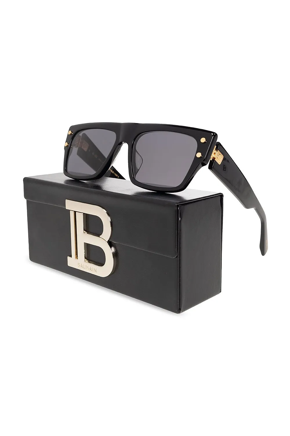 Balmain Squared-Frame Sunglasses