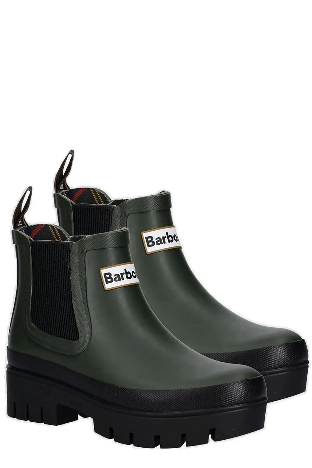 Barbour Logo Patch Ankle Boots
