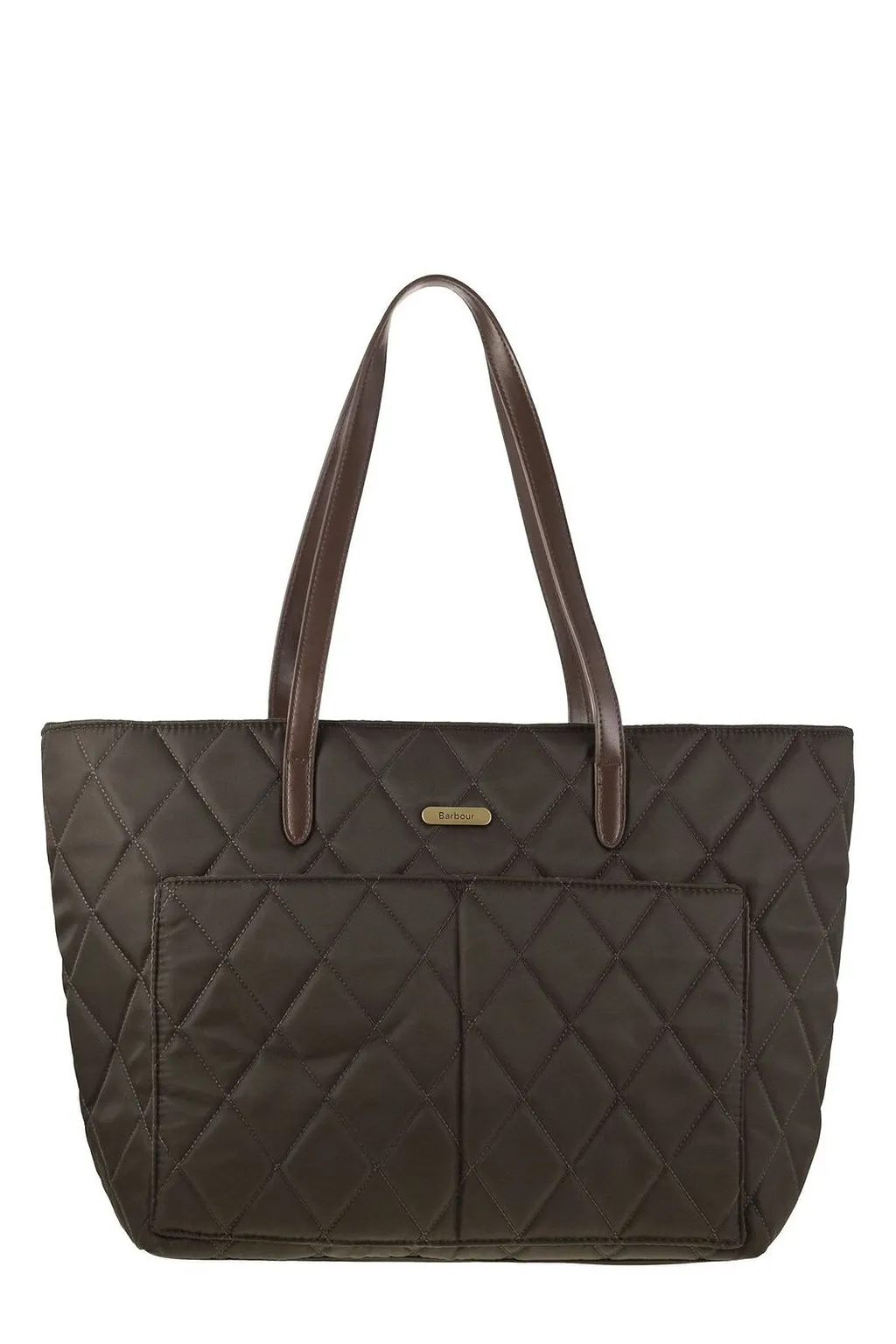 Barbour Logo Patch Quilted Tote Bag
