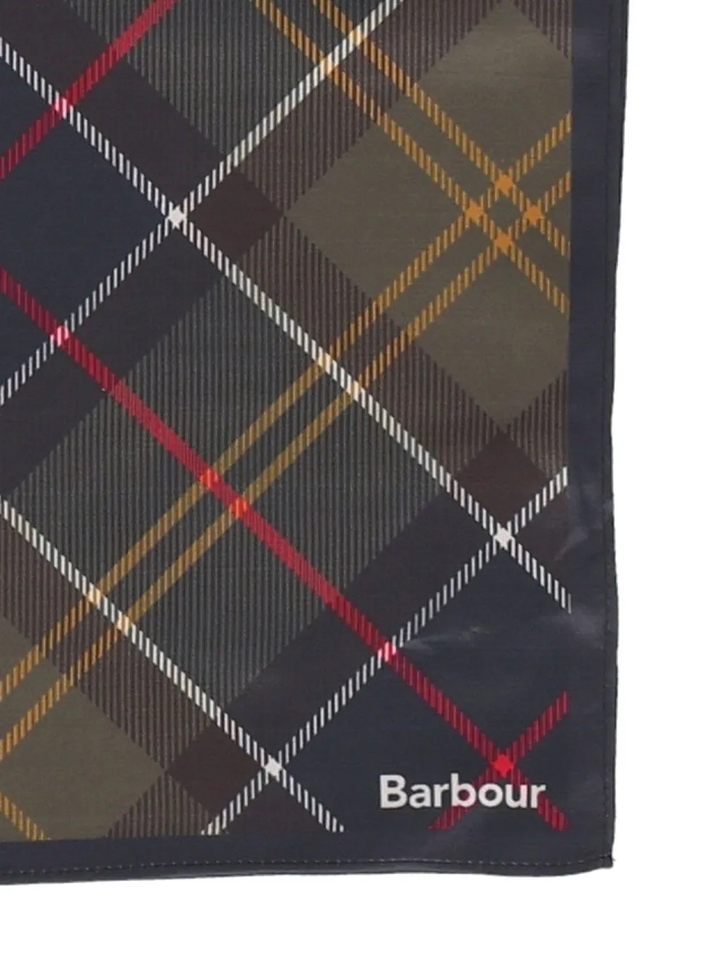 Barbour Logo Printed Checked Scarf
