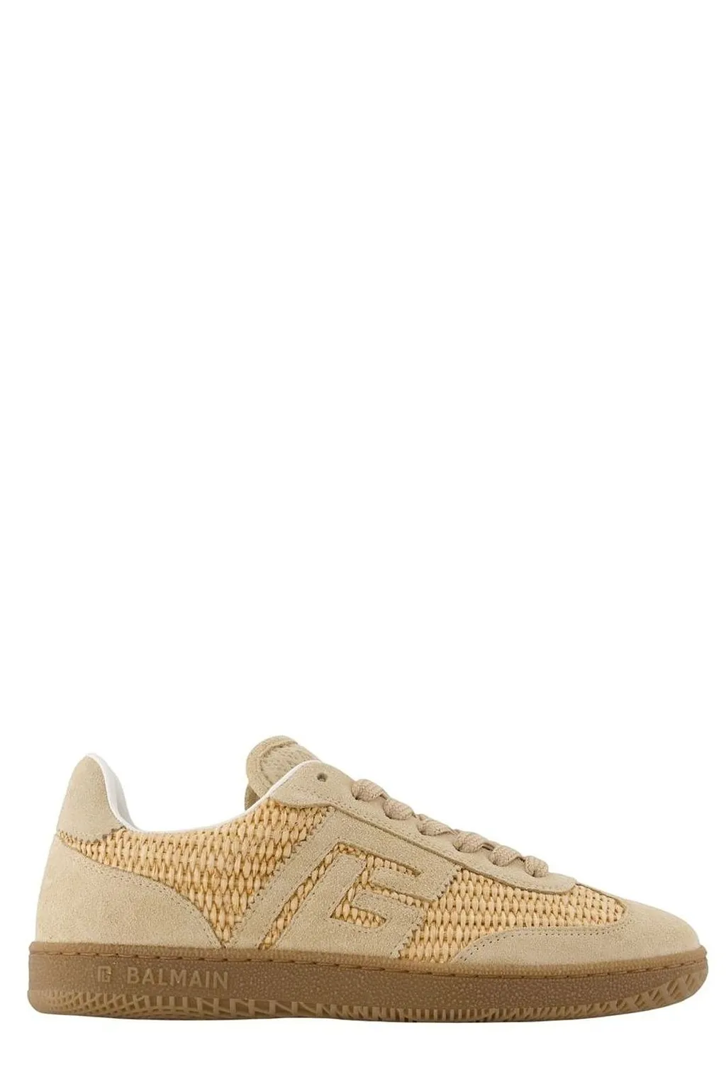 Balmain Swan Logo Low-Top Sneakers