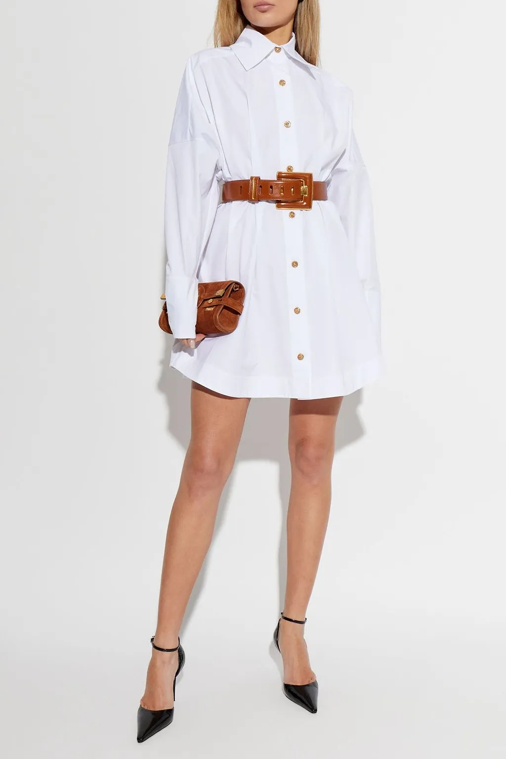 Balmain Poplin Shirt Dress
