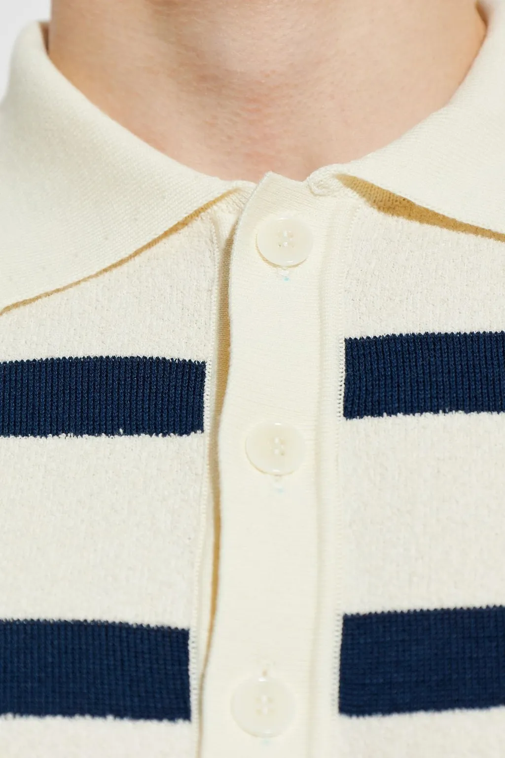 Balmain Terry Knit MariniÈRe Polo Shirt