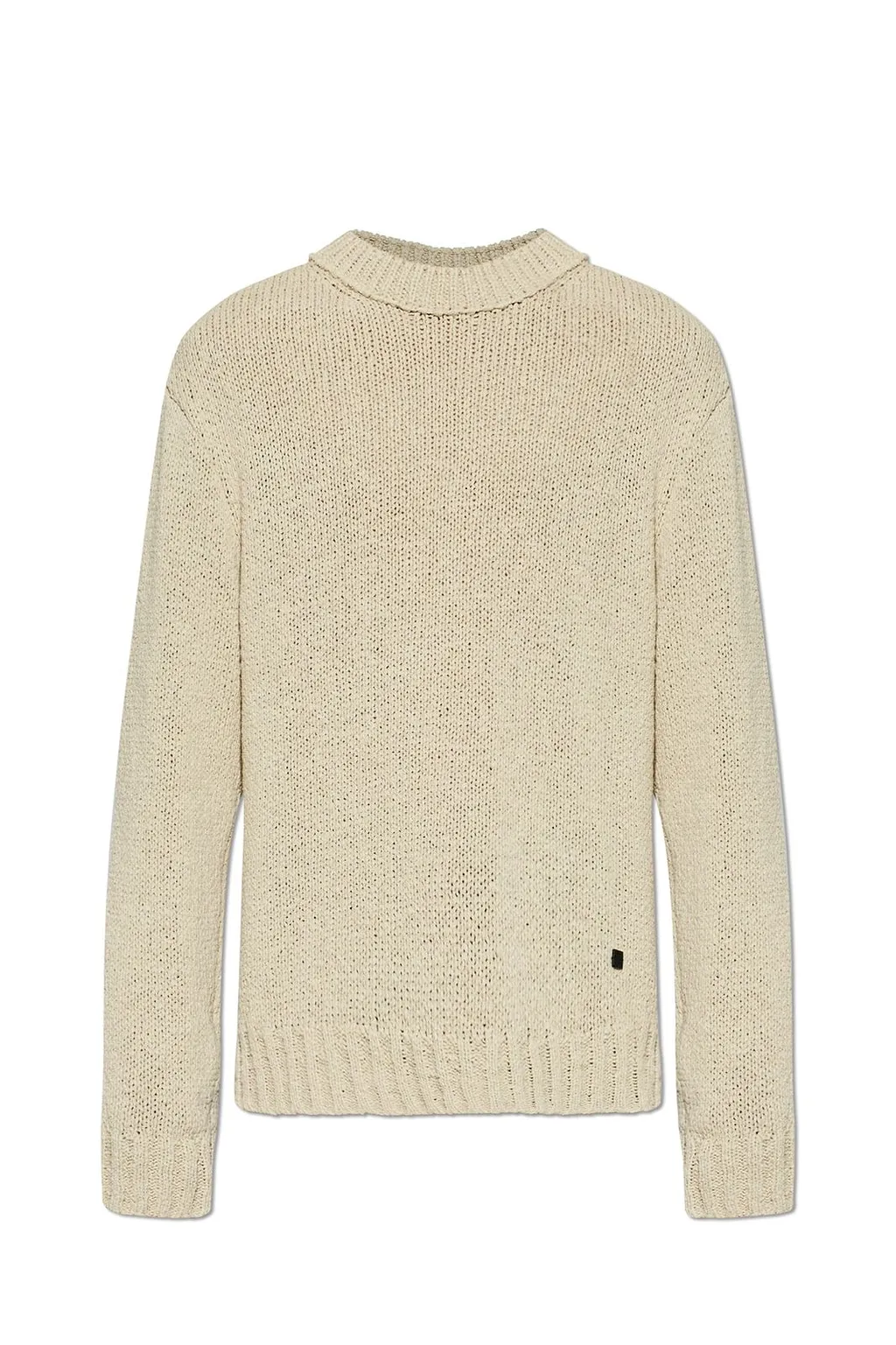 Balmain Textured Crew Neck Knitted Sweater