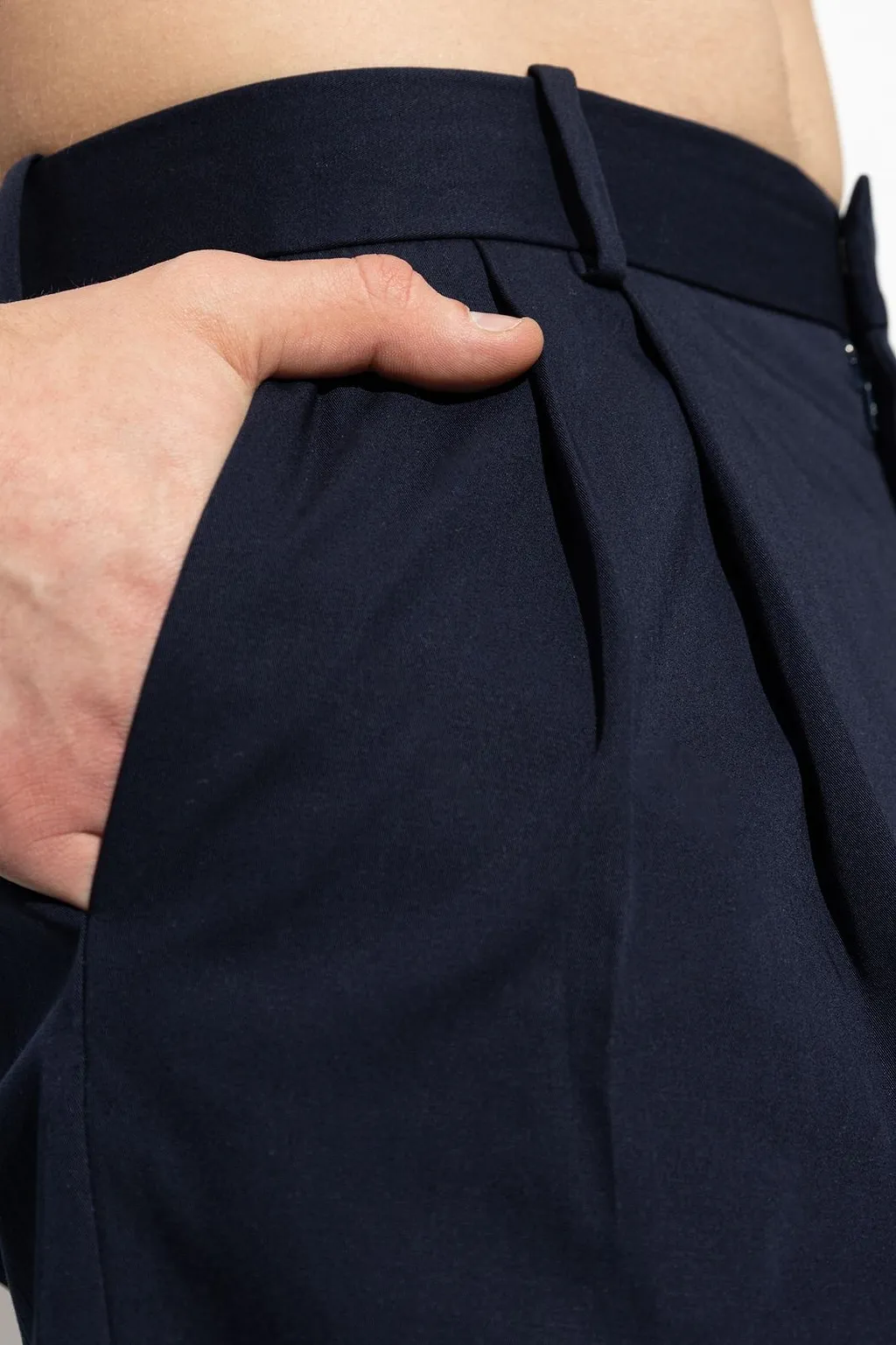Balmain Twill Darted Trousers