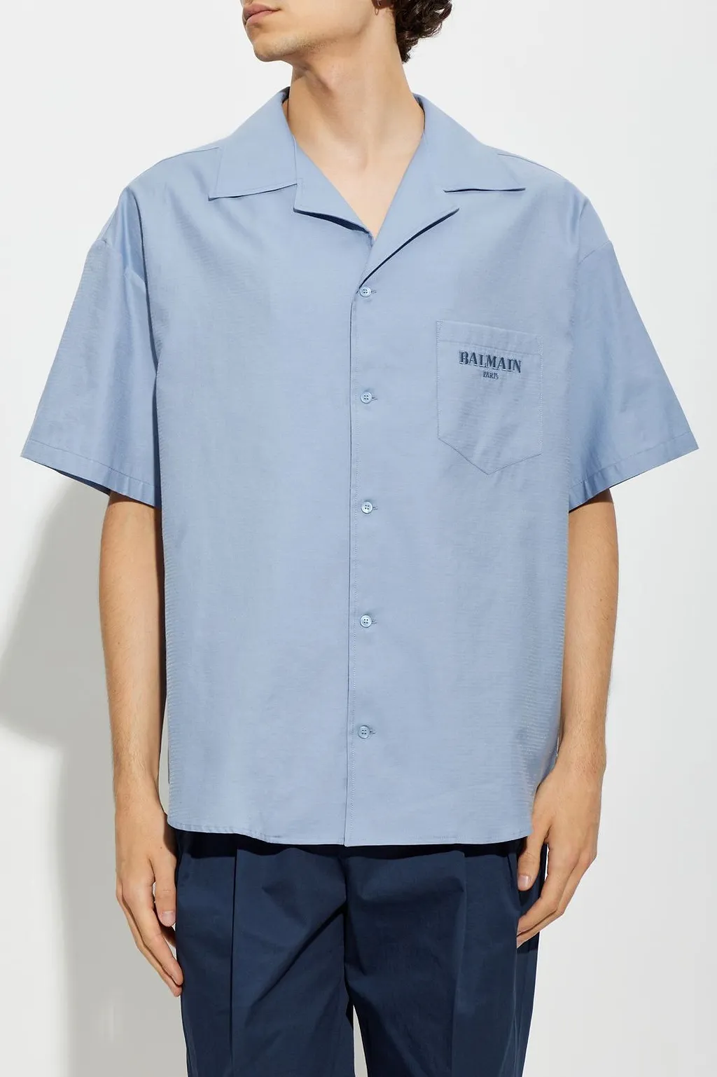 Balmain Vintage Herringbone Poplin Shirt