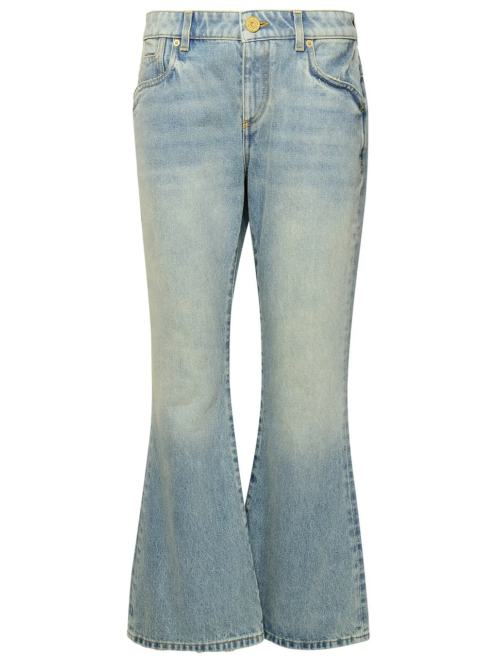 Balmain Western Bootcut Denim Jeans