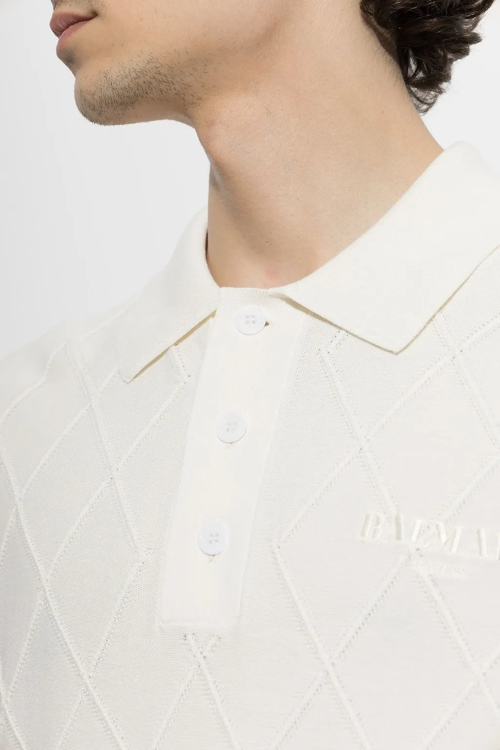 Balmain Vintage Knit Polo Shirt