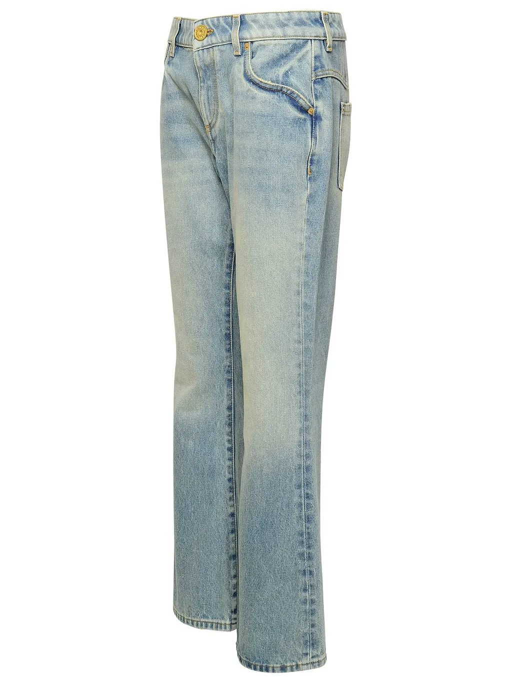 Balmain Western Bootcut Denim Jeans
