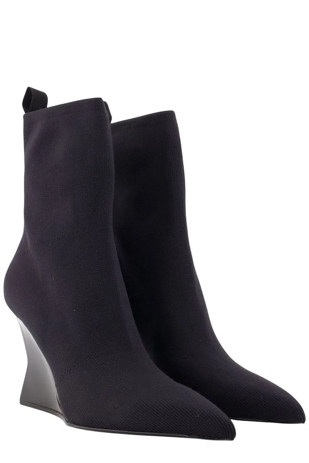 Balmain Wedge Sock Ankle Boots
