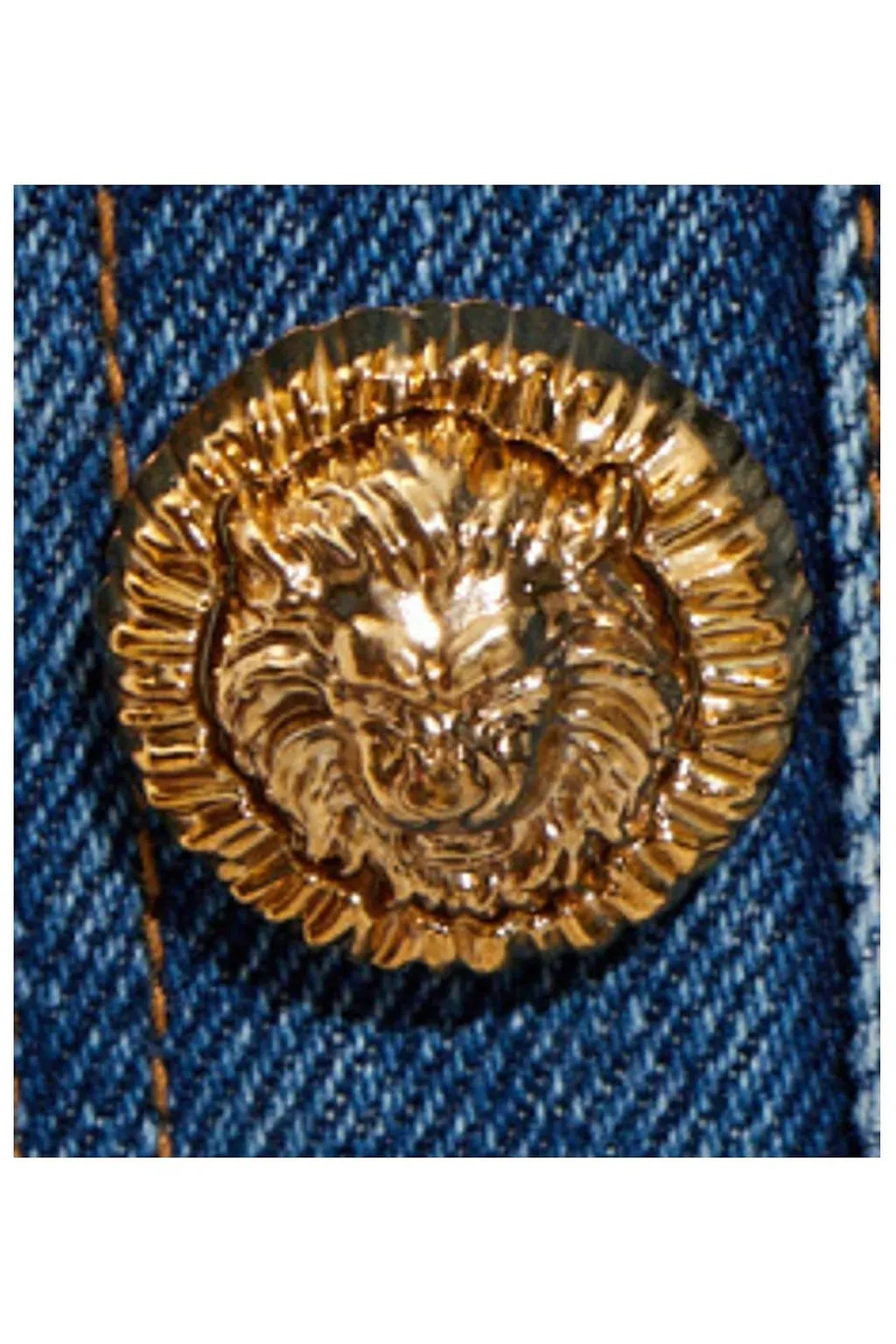 Balmain Zip-Up Denim Jacket