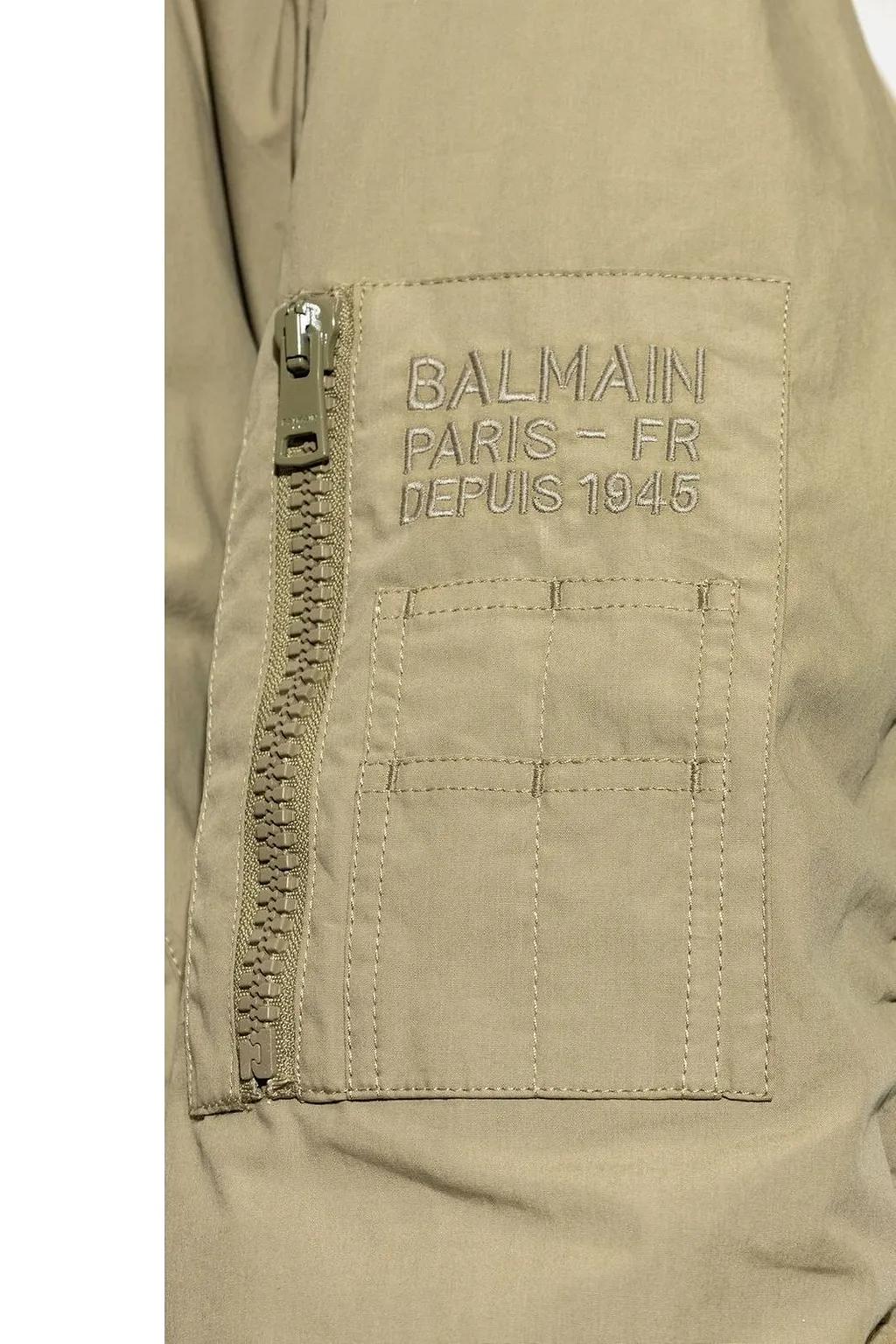 Balmain Zip-Up Bomber Jacket