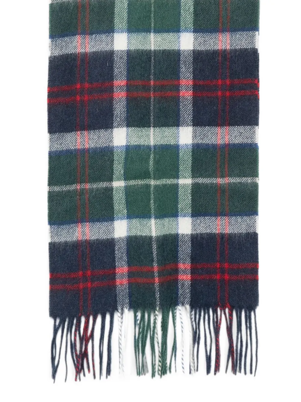 Barbour Tartan Fringed Scarf