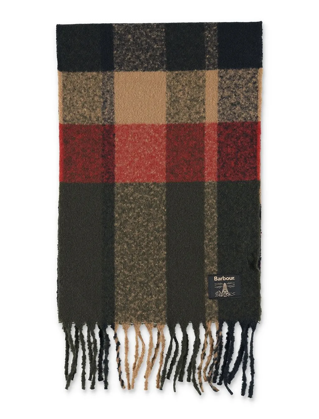 Barbour Westerdale Checked Fringed Scarf