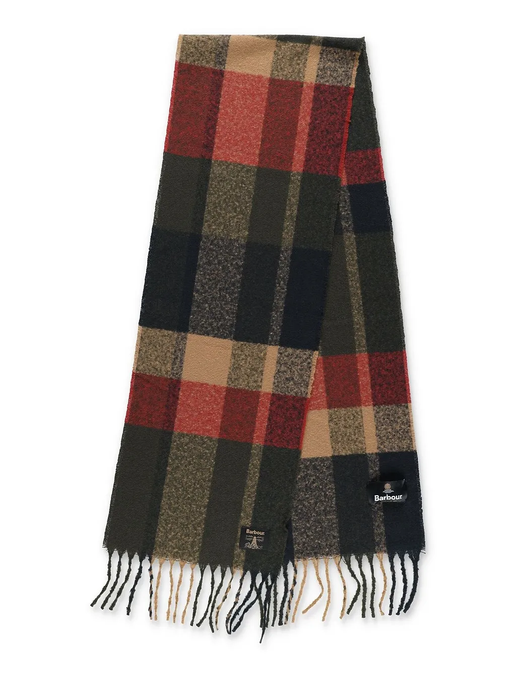Barbour Westerdale Checked Fringed Scarf