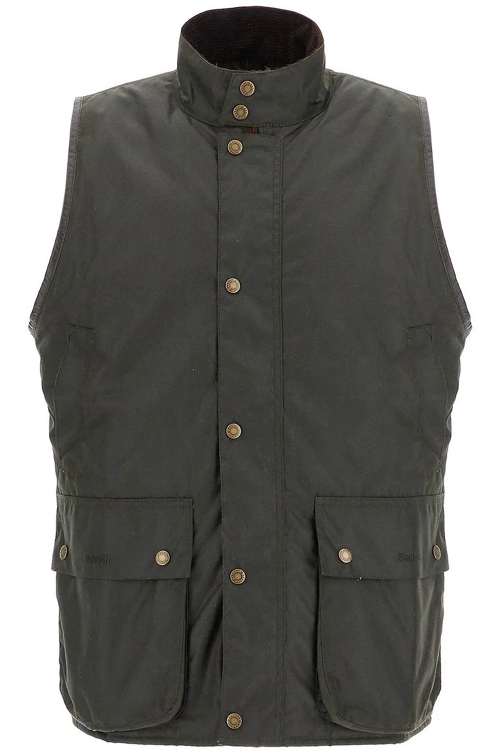 Barbour X Baracuta Waxed Button-Up Gilet