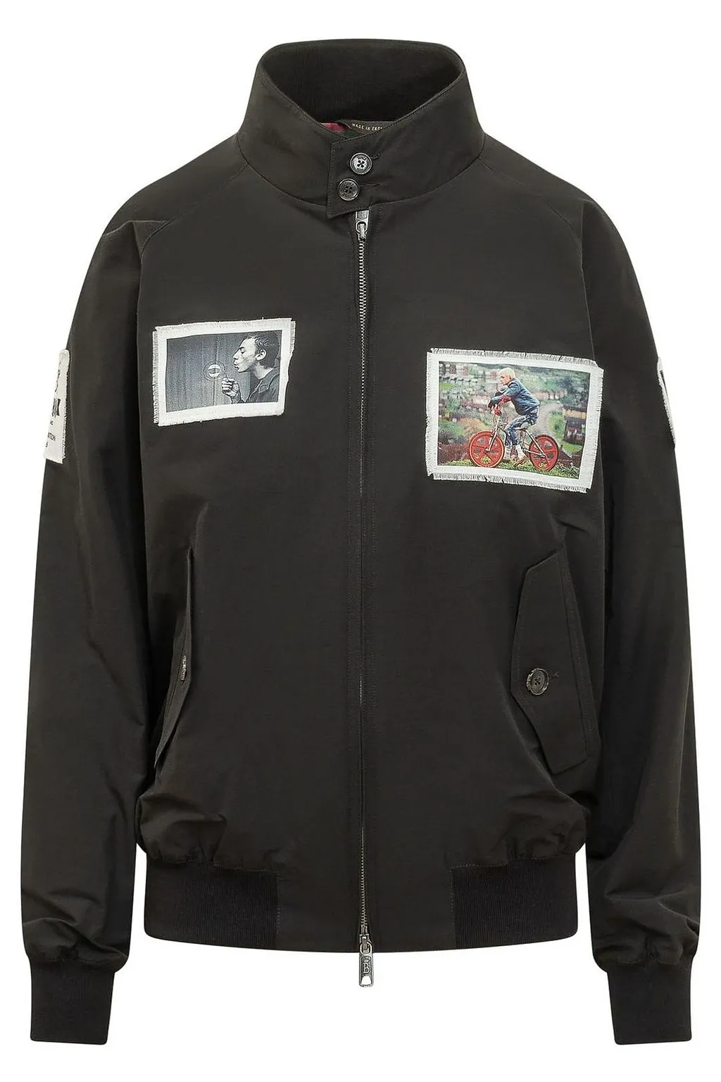 Baracuta Graphic Patch Zip-Up Jacket