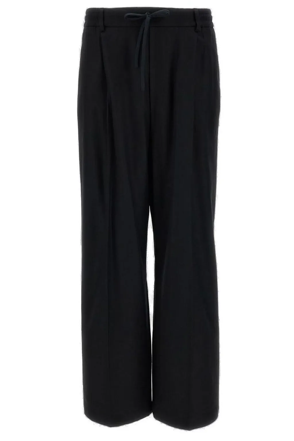 Barena Drawstring Pleated Wide-Leg Trousers