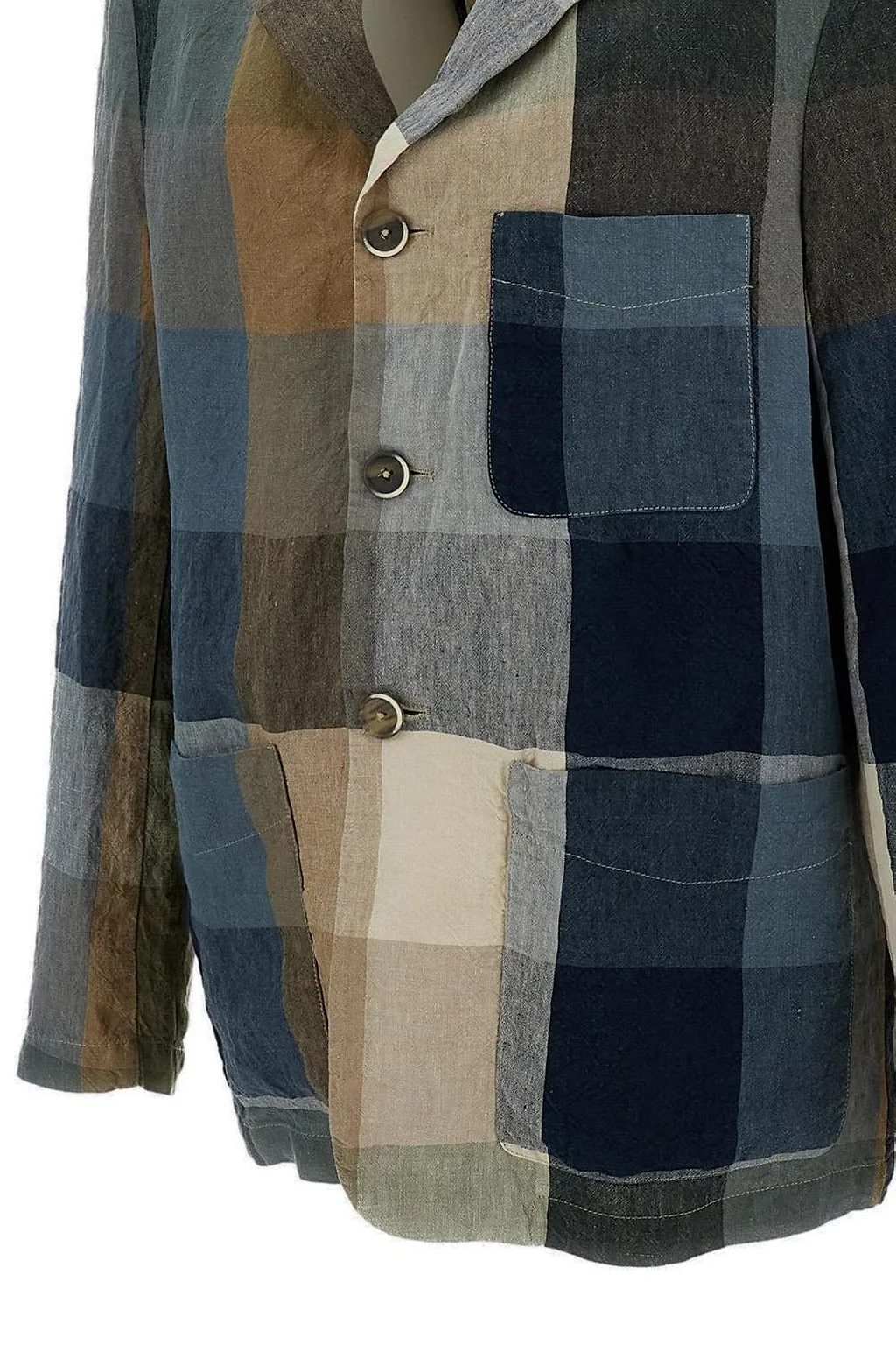 Barena Single Breasted Checked Jacket