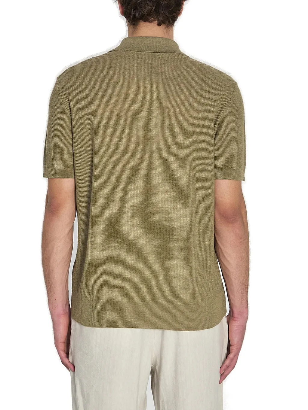 Barena Three-Button Knitted Polo Shirt