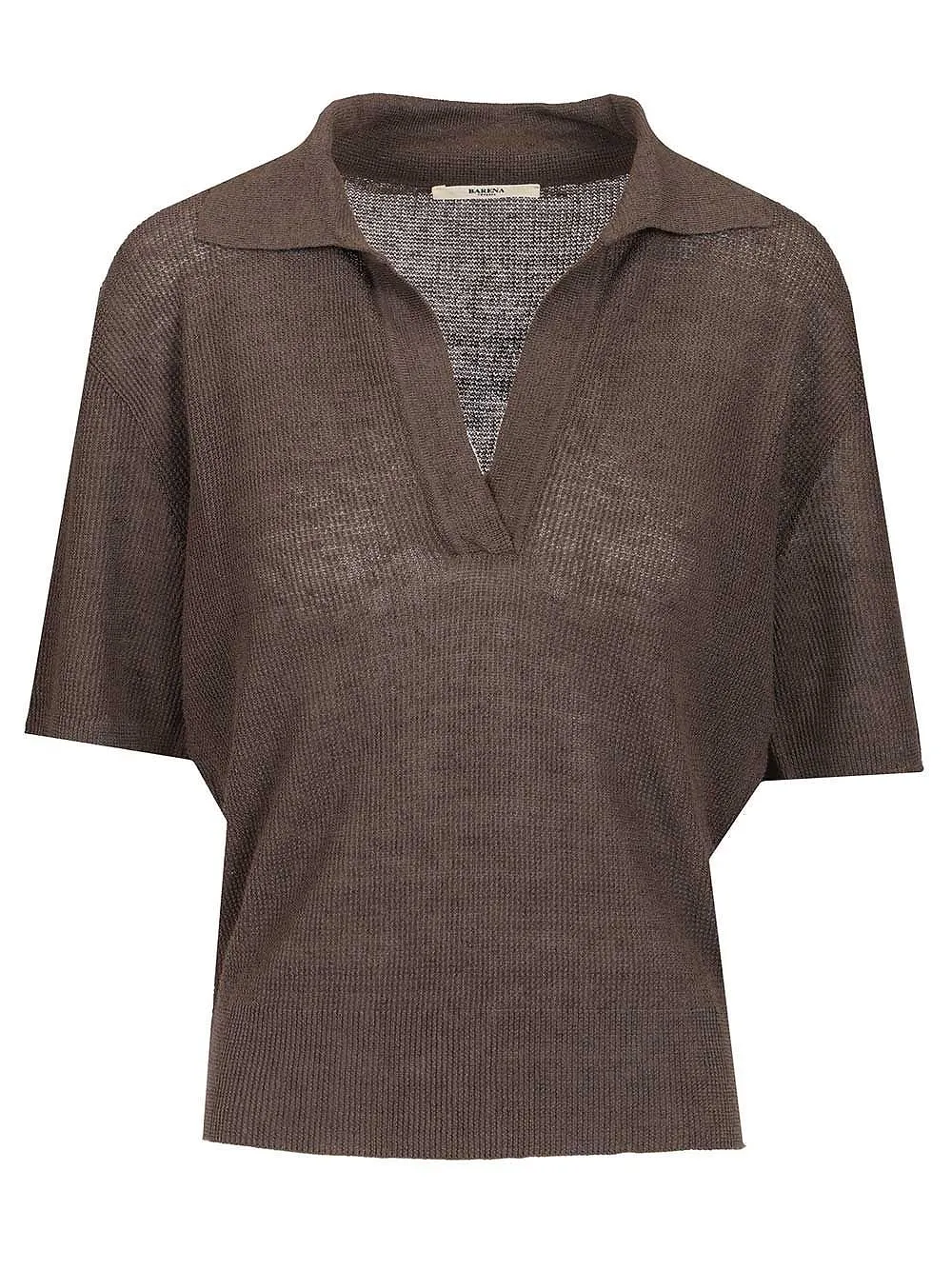 Barena Vibia Risada Open Collar Knitted Top