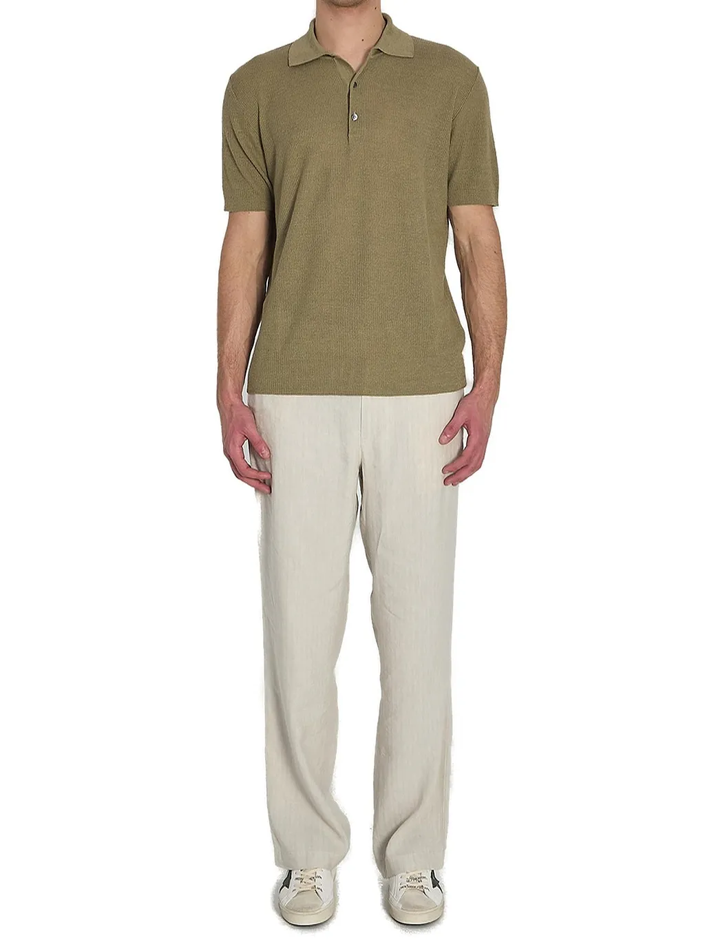 Barena Three-Button Knitted Polo Shirt