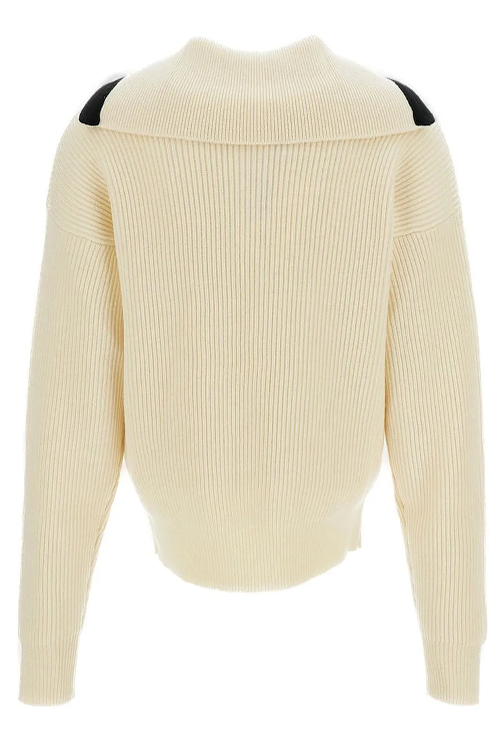Barena Zip Detailed Ribbed Jumper