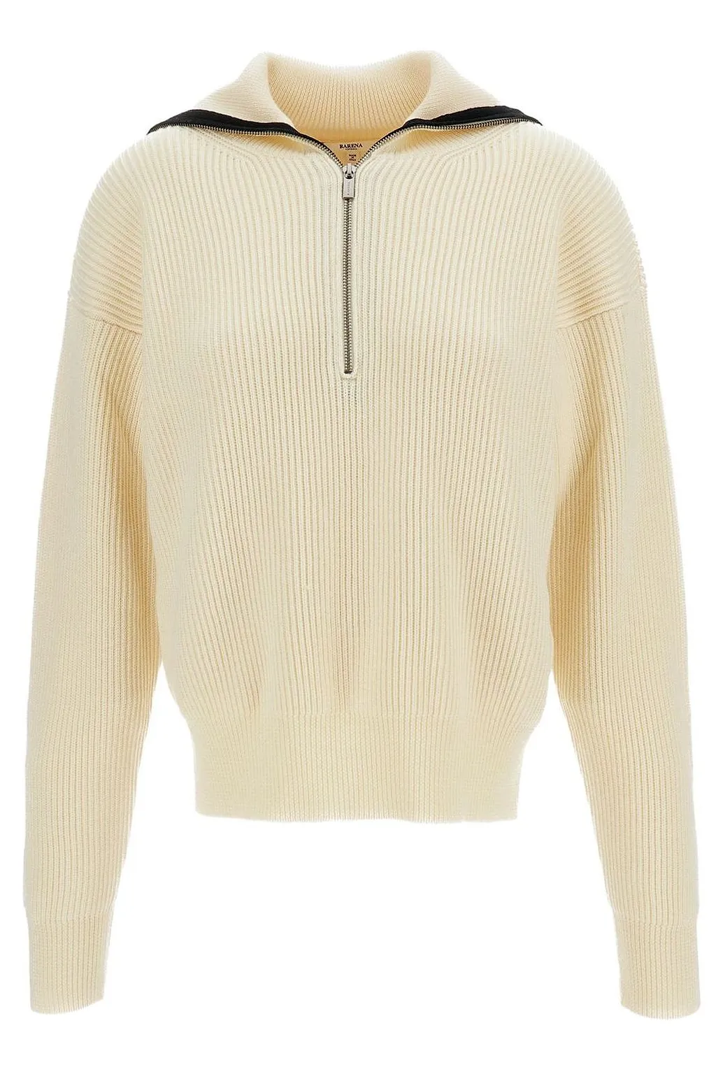 Barena Zip Detailed Ribbed Jumper