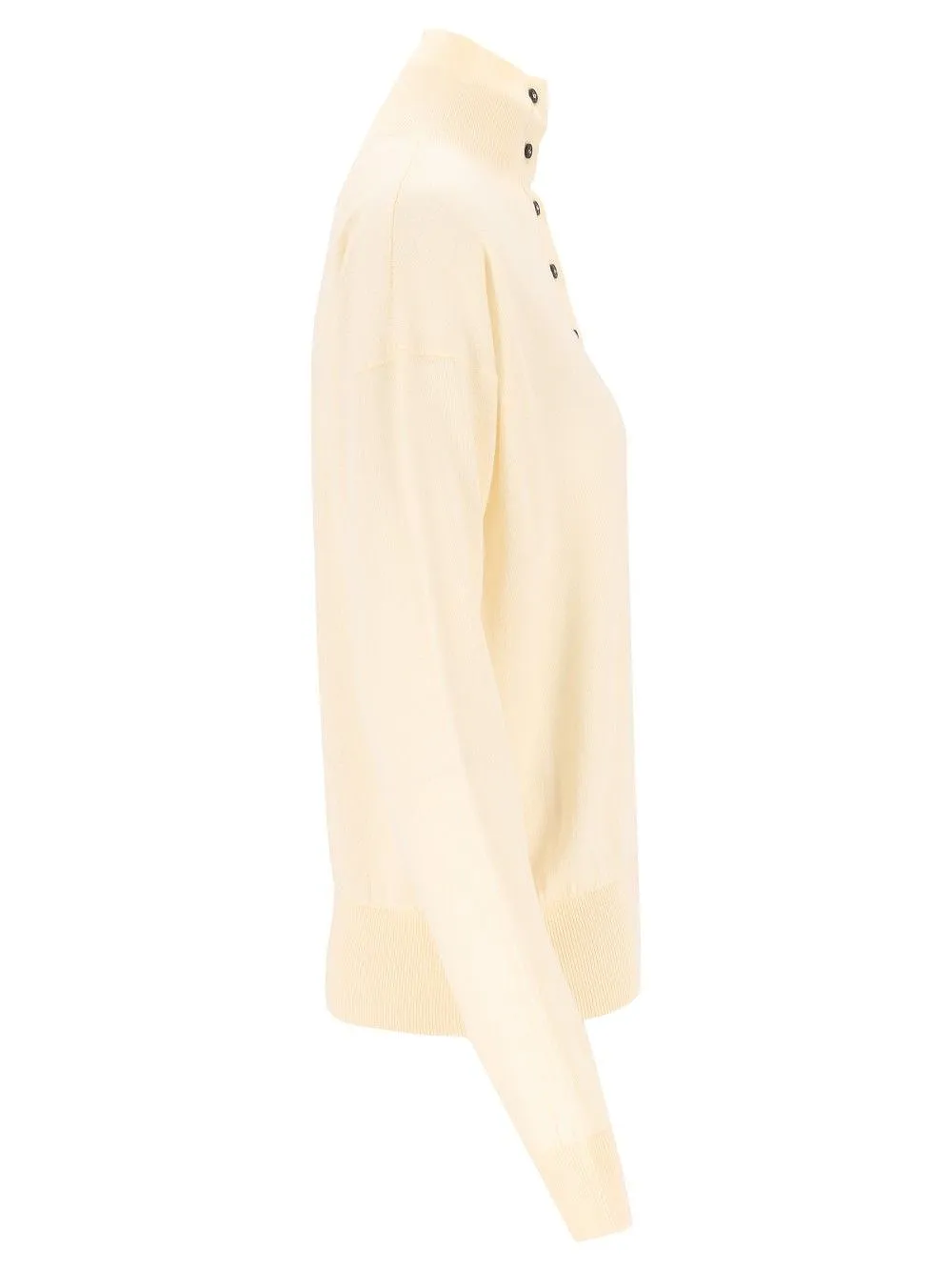 Barena Zea Piuma Buttoned High-Neck Knitted Sweater