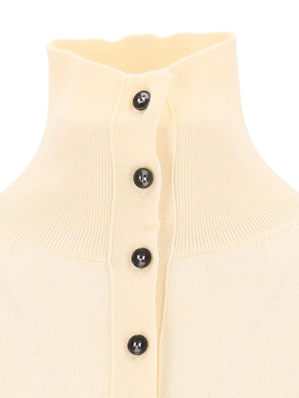 Barena Zea Piuma Buttoned High-Neck Knitted Sweater