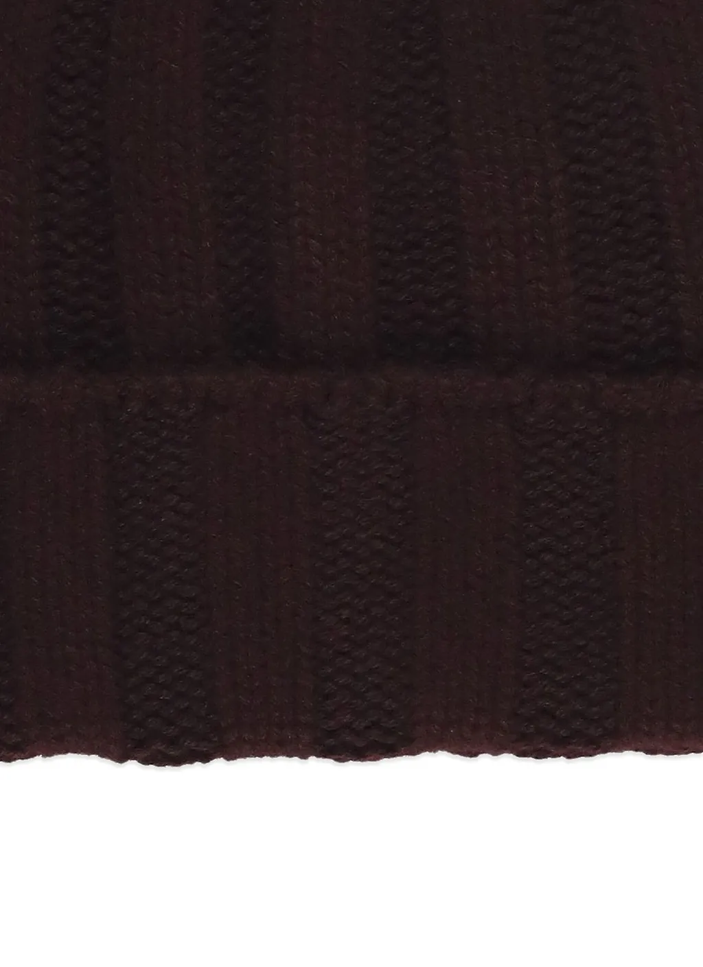 Barna Cashmere Ribbed Beanie Hat