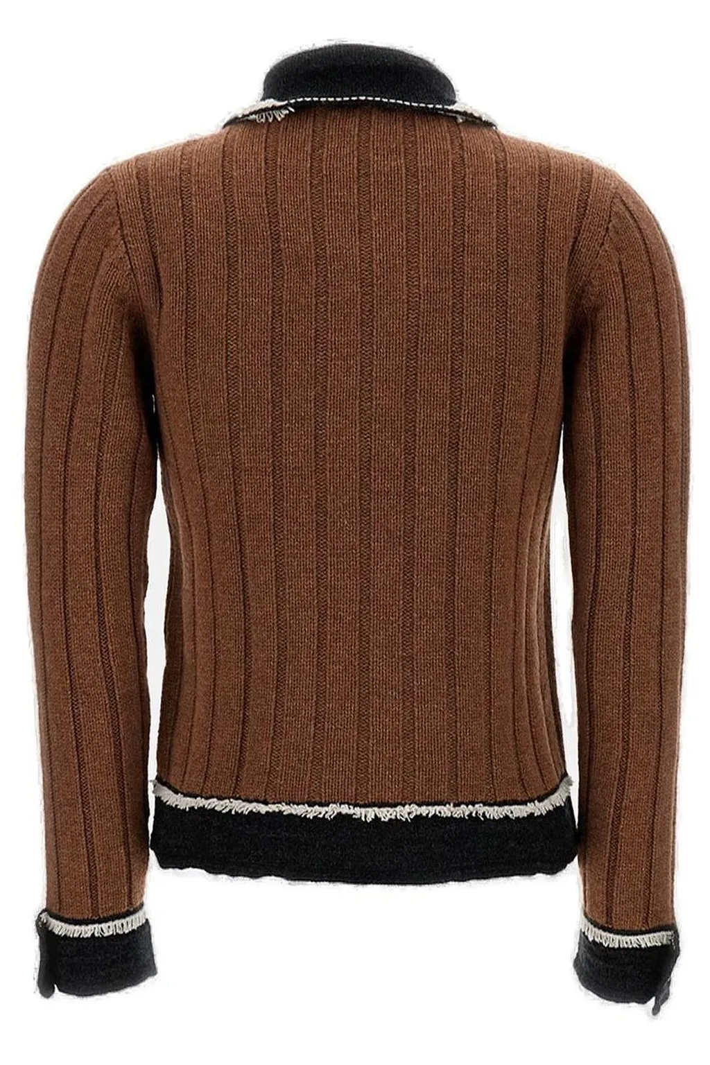 Barrie Denim Ribbed Knit Jacket