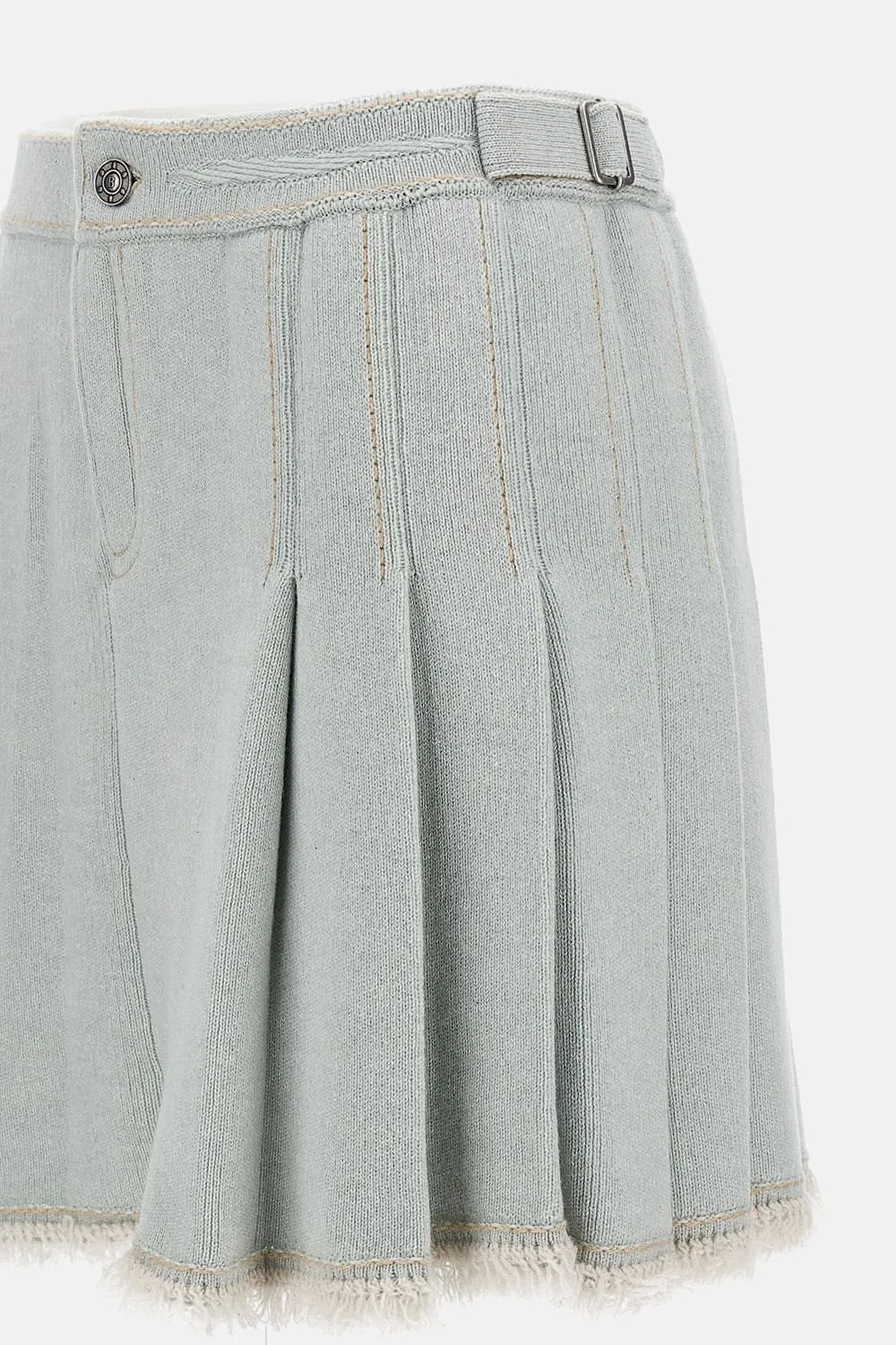 Barrie Pleated Knit Skirt