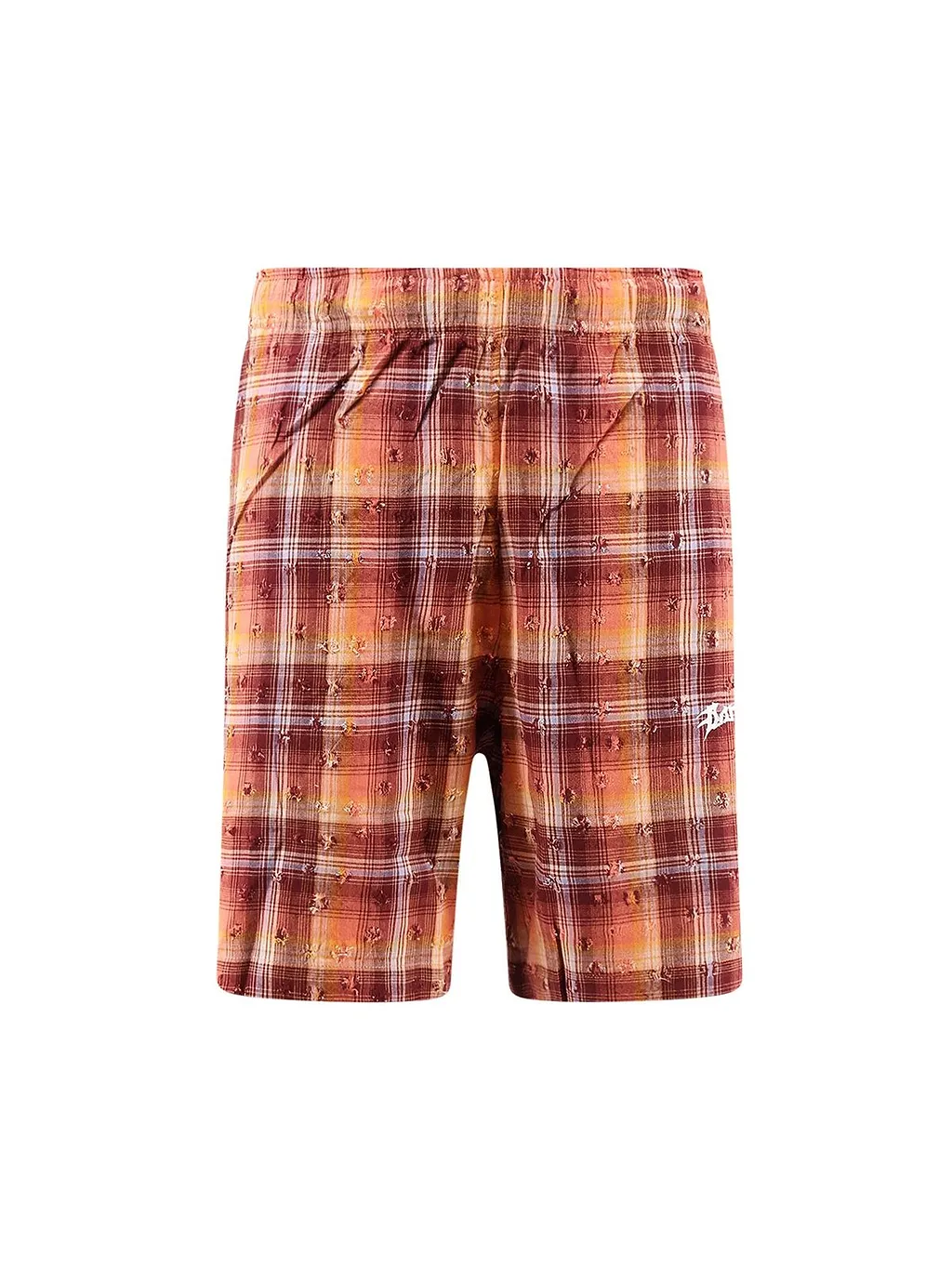 Barrow Checked Logo Shorts