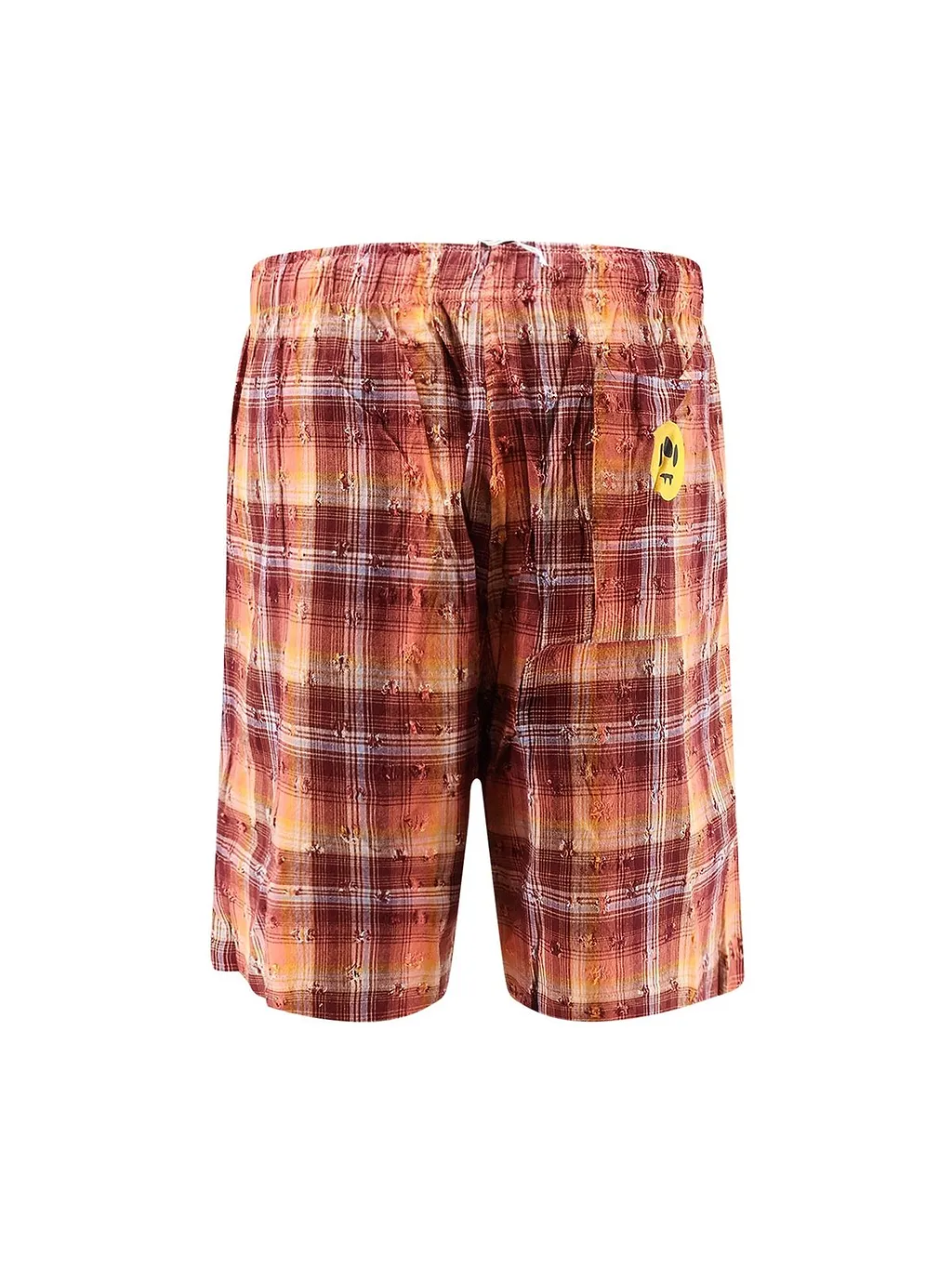 Barrow Checked Logo Shorts