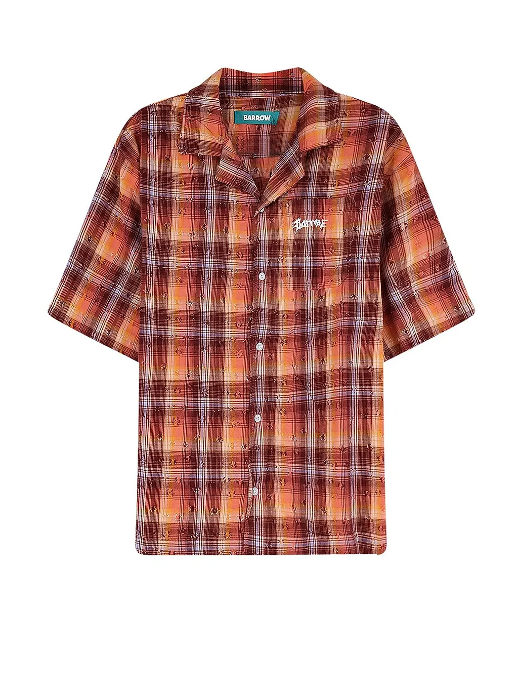 Barrow Distressed Check Bowling Shirt