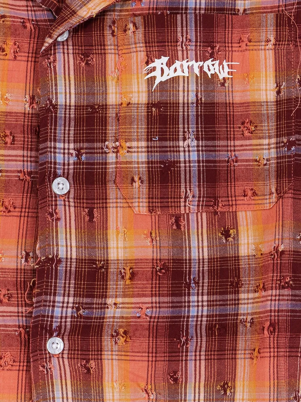 Barrow Distressed Check Bowling Shirt
