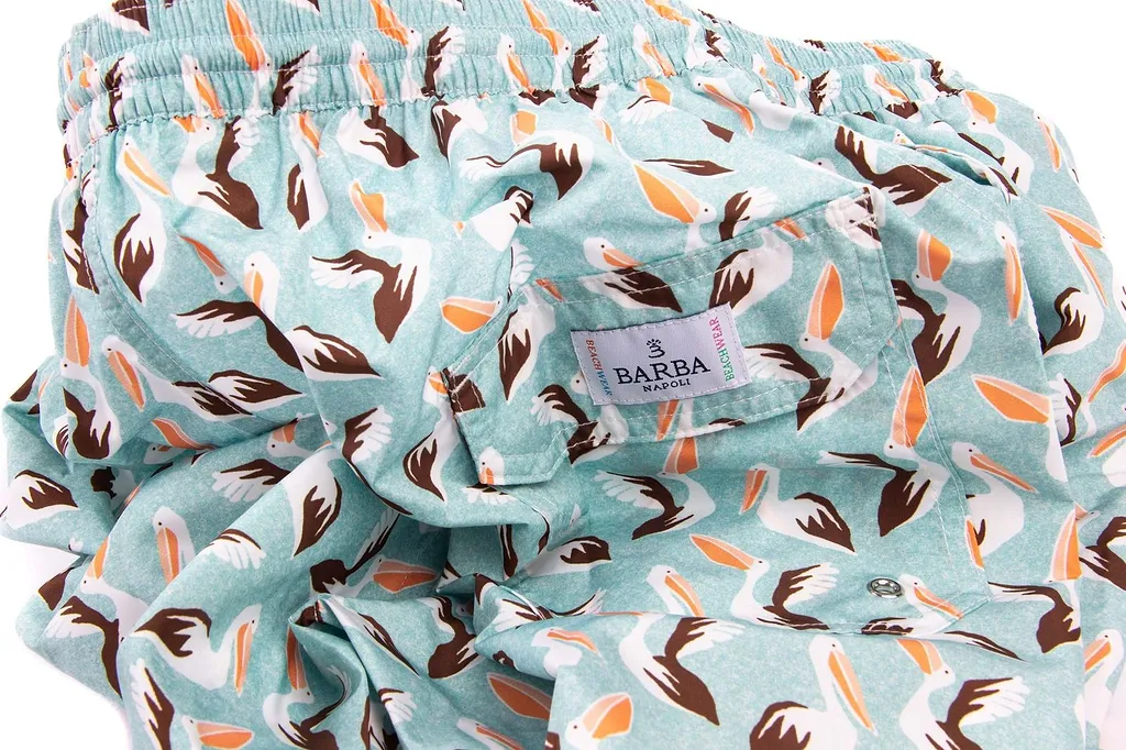 Barba Printed Drawstring Swim Shorts
