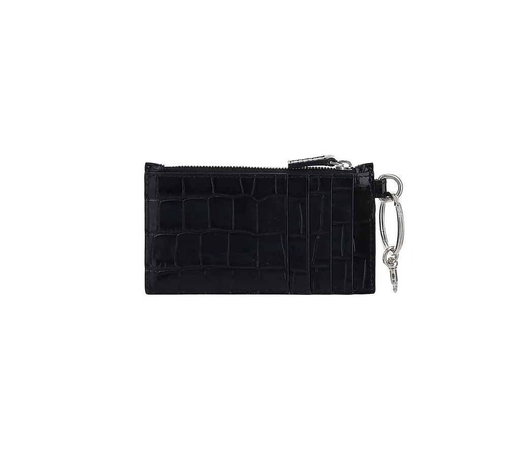 Logo Printed Lanyard Zip Pouch Wallet