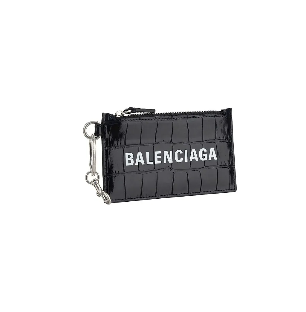 Logo Printed Lanyard Zip Pouch Wallet