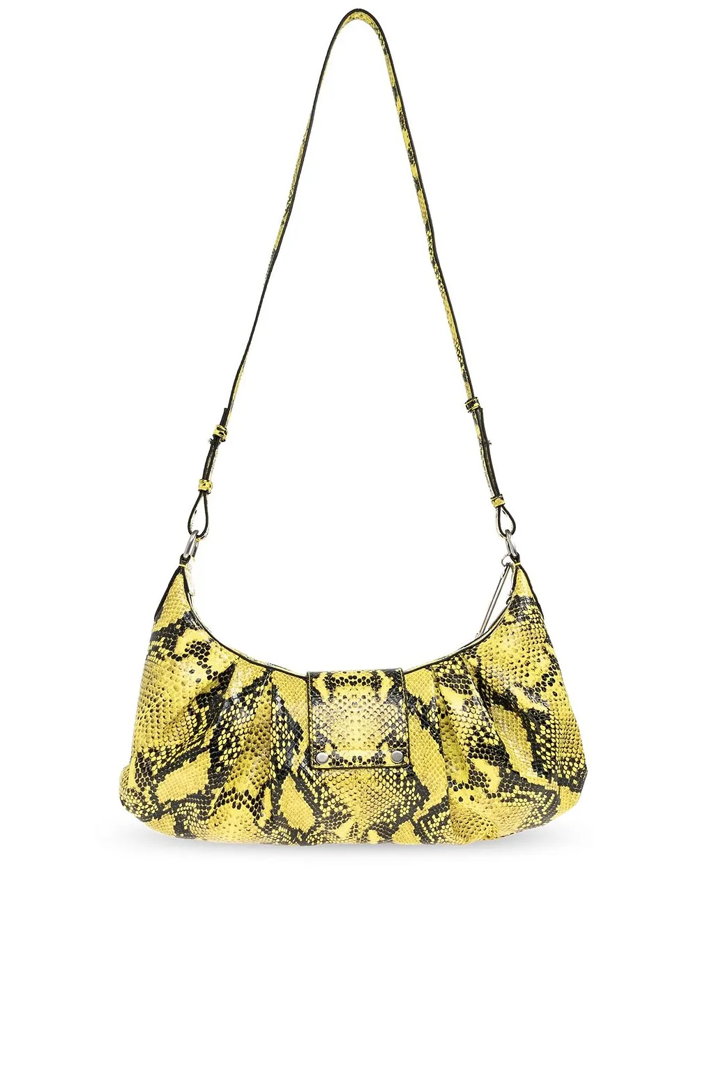 Pamela Python Embossed Medium Shoulder Bag
