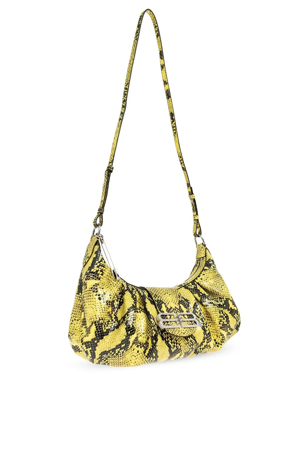Pamela Python Embossed Medium Shoulder Bag