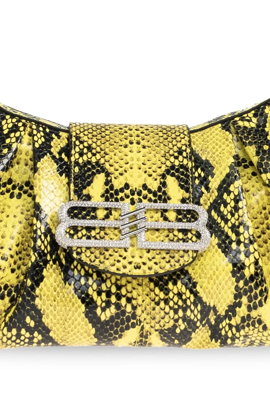 Pamela Python Embossed Medium Shoulder Bag