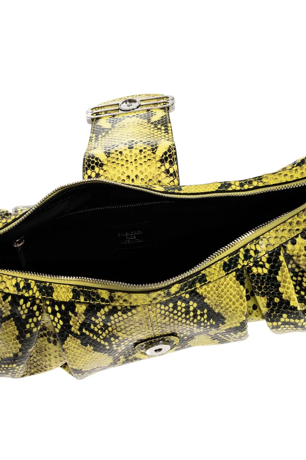 Pamela Python Embossed Medium Shoulder Bag