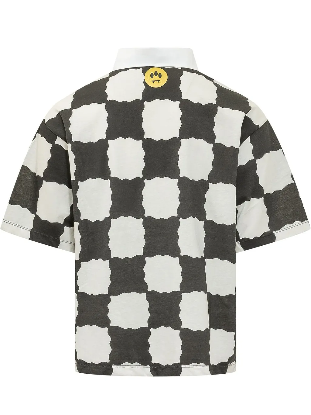 Barrow Logo Printed Checked Polo Shirt