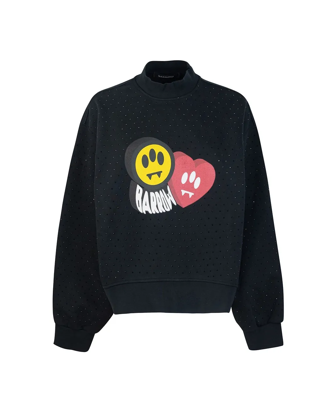 Barrow Logo Printed High Neck Sweatshirt