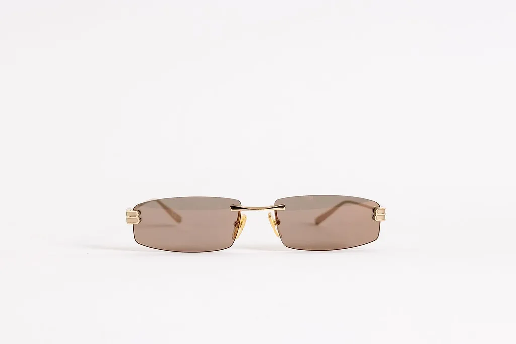 Rimless Oval Sunglasses